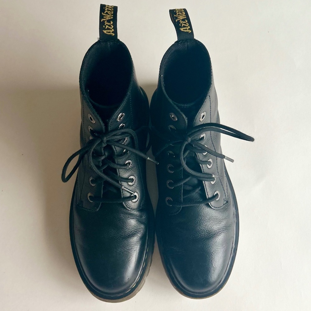 Men’s Dr. Martens Luana Black Leather Combat Boots size 9. - Picture 3 of 14